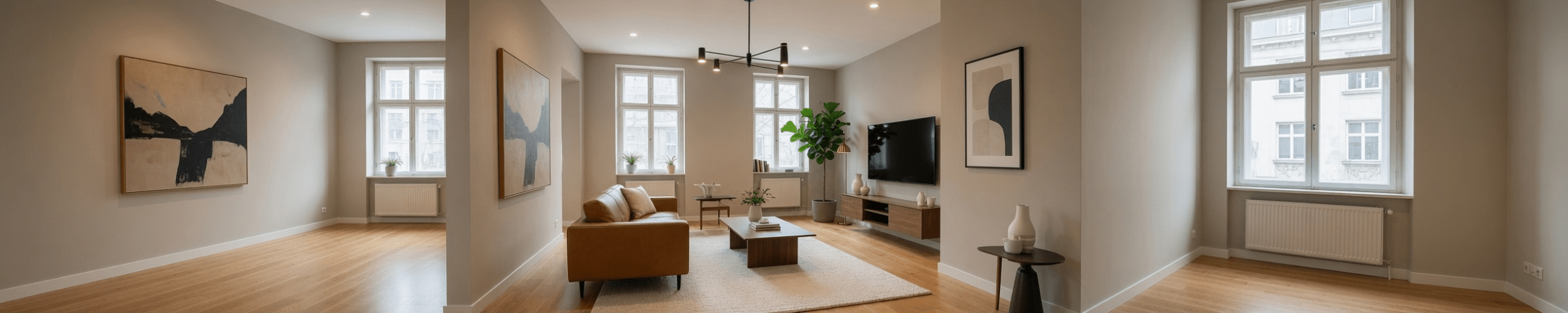 Salon rénové par Idano, appartement à Paris après travaux de rénovation complète
