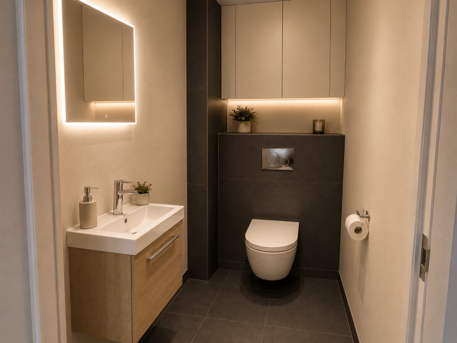 WC et sanitaires rénovés après travaux, Paris 12e